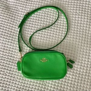 COACH Mini Leather Crossbody Pouch